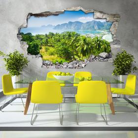 Plage panoramique 3D de vinyle