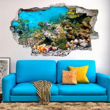 Animaux de mer 3D de vinyle