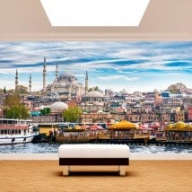 Villes de peintures murales mur photo Istanbul