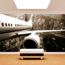 Fotomural avion sur New York