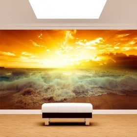 Fotomural soleil Sunset Beach