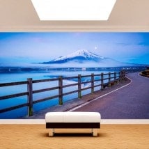 Chemin de peintures murales photo wall Mount Fuji