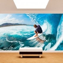 Peintures murales photo Hawaii Surf