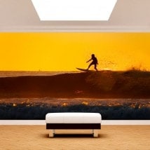 Surfeur photos murales dans la vague