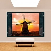 Moulin 3D Windows Holland