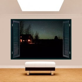 Cabine 3D Windows dans la nature