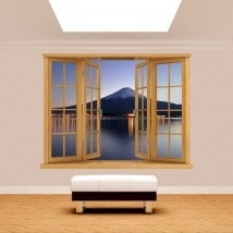 3dwindow Mont Fuji lac Kawaguchi