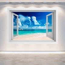 Fenêtre 3D plage