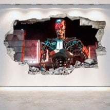 Vinyl mural cassé Genesis 3D de Terminator