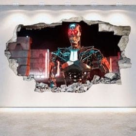 Vinyl mural cass&eacute; Genesis 3D de Terminator
