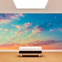 Photo mur murales nuages dans le ciel