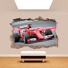 Mur de trou de vinyle 3D formule 1