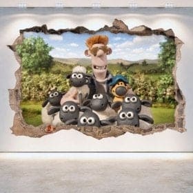 Le mouton vinyle d&eacute;coratif 3D Shaun