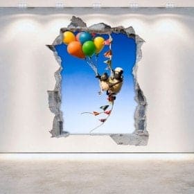 Vinyl mural cass&eacute; 3D Shaun mouton