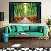 Bambous et route 3D Windows