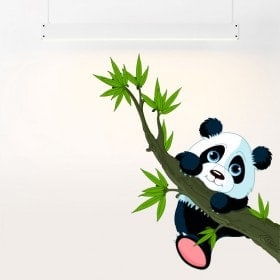 Ours de vinyle pour enfants arbre de direction et Panda