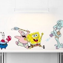 Autocollants en vinyle pour enfants SpongeBob SquarePants Kit