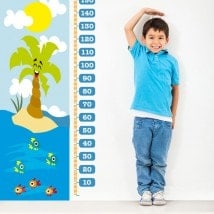 Mesure des jours de plage pour enfants en vinyle