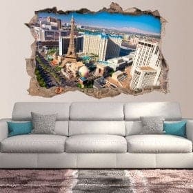 Vinyle murale 3D rotative Las Vegas