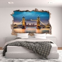Tour du pont de Londres 3D vinyle