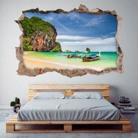 Vinyl 3D plage Railay Tha&iuml;lande