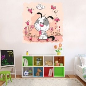 Chien de vinyle pour l’enfance et de la nature