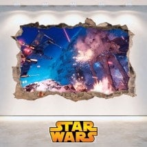 Vinyle murale Star Wars 3D