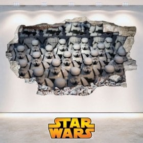 Autocollants 3D Star Wars des soldats Clones