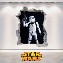 Clone Wars Star vinyle soldats 3D