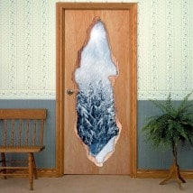 Vinyls pour hiver nature portes