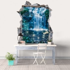 Vinyle décoratifs 3D cascades magiques