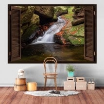 Fenêtres en vinyle 3D cascade