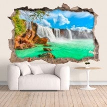 Chutes d’eau mur de vinyle Dray Nur 3D