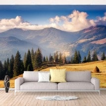 Nature et montagnes de peintures murales pour le mur photo