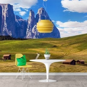 Photo de montagnes déchiquetées murales