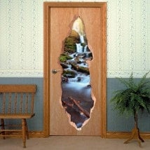 Nature de vinyle porte cascades