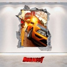 Vinyle jeux vidéo 3D de Burnout Revenge