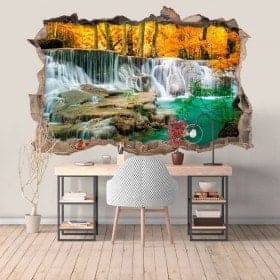Cascades de vinyle dans la for&ecirc;t 3D