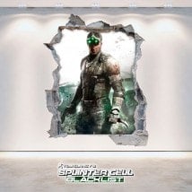 Splinter Cell Blacklist de décoratif vinyl 3D Tom Clancy