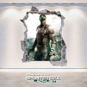 Splinter Cell Blacklist de d&eacute;coratif vinyl 3D Tom Clancy