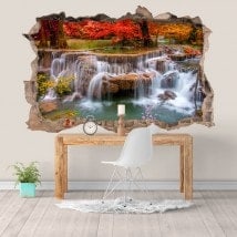 Autocollants et vynils nature cascades 3D
