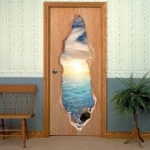 Portes de mer coucher 3D pour vinyles