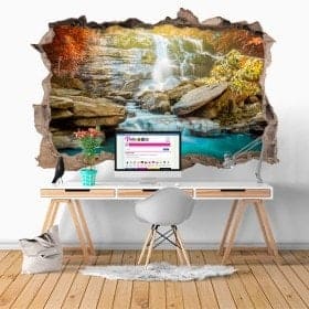 Chutes d&rsquo;eau d&eacute;coratifs vinyl 3D