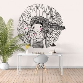 Amour animaux décoratifs en vinyle