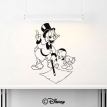 Pour enfants en vinyle Oncle Picsou et neveu