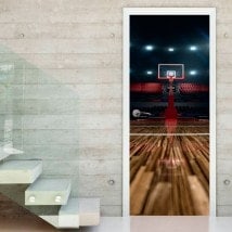 Basket-ball de Cour portes vinyle décoratif
