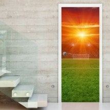 Terrain de soccer de porte décoratif vinyl