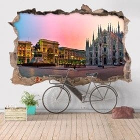 Vinyl 3D cath&eacute;drale Duomo Milan Italie