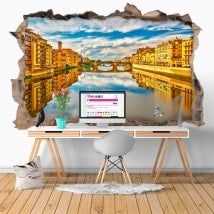 Vinyl 3D rivière Arno Florence Italie
