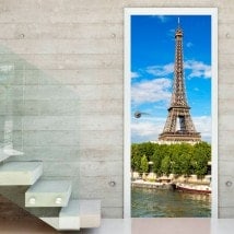 Vinyle portes Tour Eiffel Paris